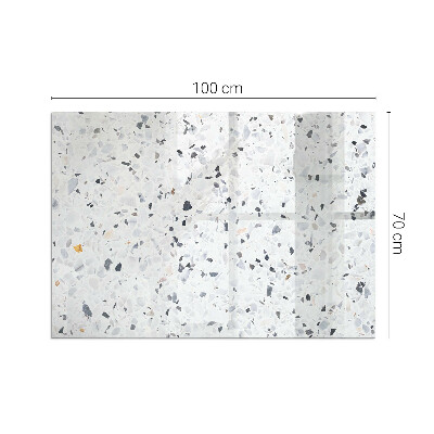 Téglalap formájú kandalló alátét Kőminta apró díszítésekkel