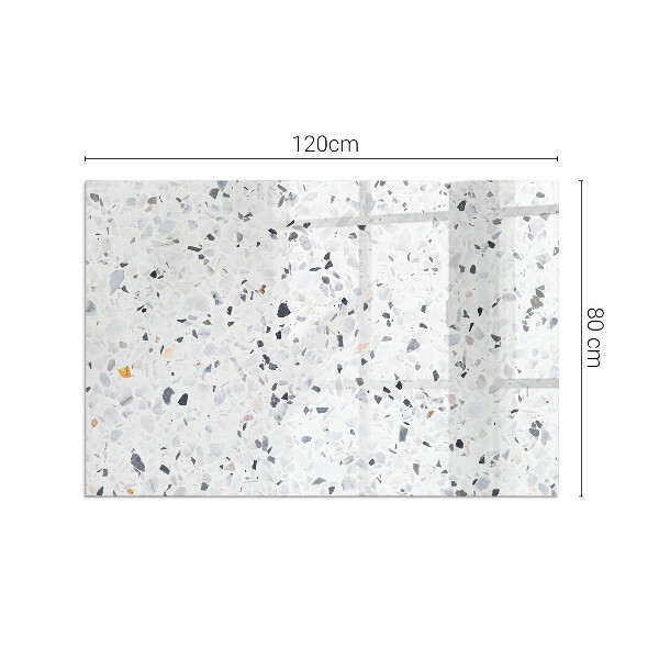 Téglalap formájú kandalló alátét Kőminta apró díszítésekkel