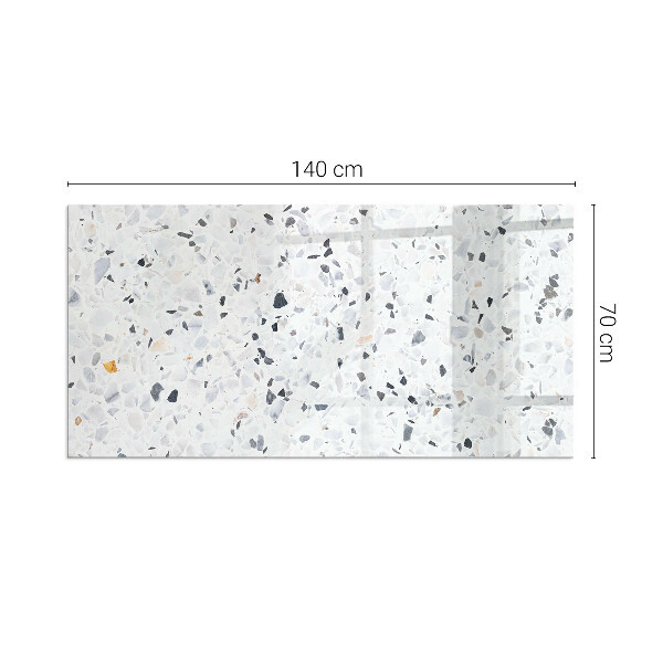 Téglalap formájú kandalló alátét Kőminta apró díszítésekkel