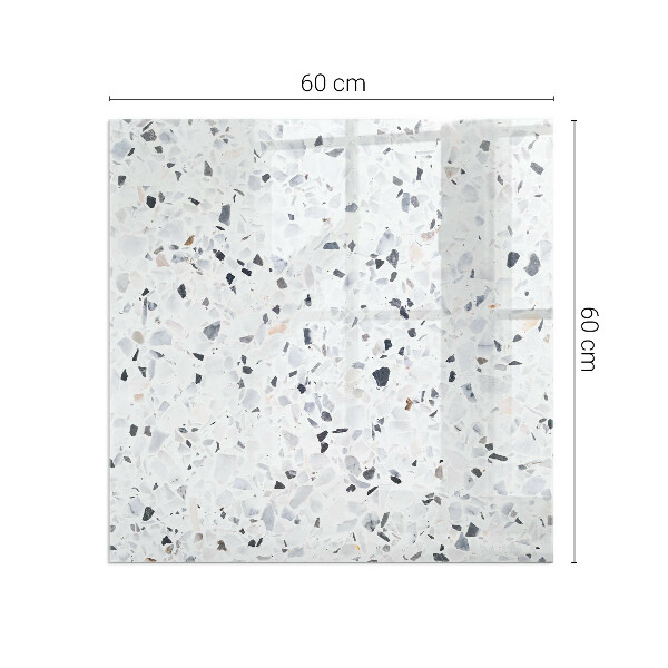 Téglalap formájú kandalló alátét Kőminta apró díszítésekkel