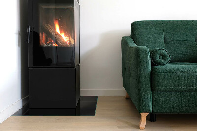 Téglalap formájú kandalló alátét Szín Fekete