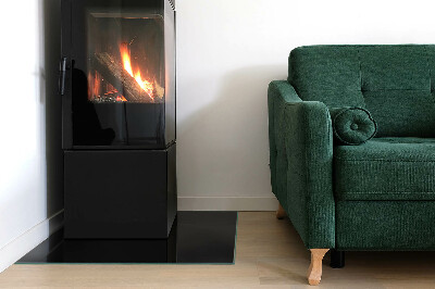 Téglalap formájú kandalló alátét Szín Fekete