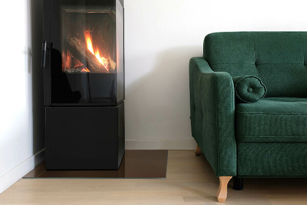 Téglalap formájú kandalló alátét Szín Barna