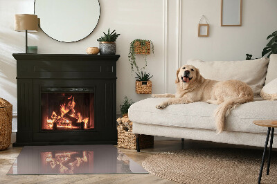 Téglalap formájú kandalló alátét Szín Bézs