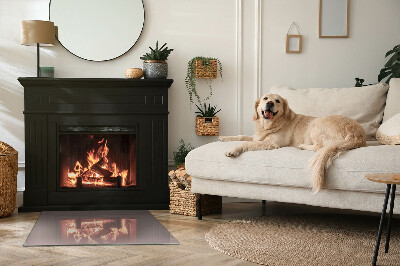 Téglalap formájú kandalló alátét Szín Bézs