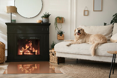 Téglalap formájú kandalló alátét Szín Barna