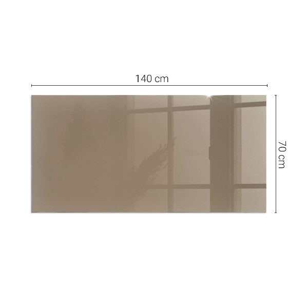 Téglalap üveg alátét kandallóhoz Szín Barna