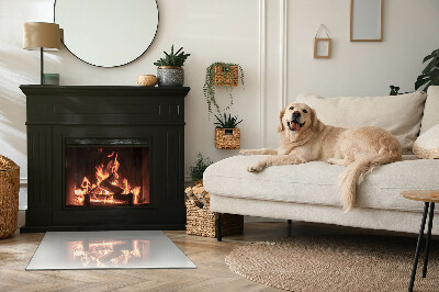 Téglalap formájú kandalló alátét Szín Szürke