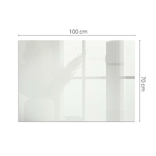 Téglalap üveg alátét kandallóhoz Elefántcsont színű