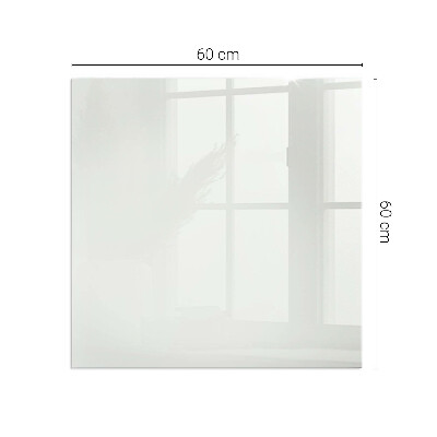 Téglalap üveg alátét kandallóhoz Elefántcsont színű