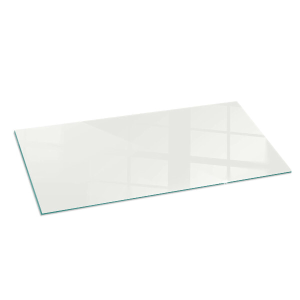 Téglalap üveg alátét kandallóhoz Elefántcsont színű