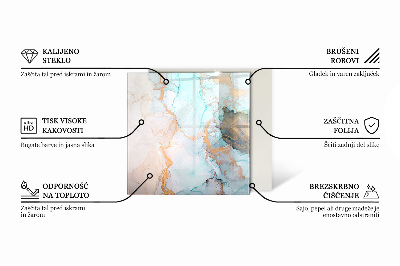 Hatszög alakú üveg kandalló alátét Geometrikus elrendezésű fa minta