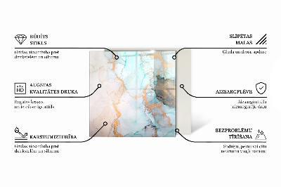 Hatszög alakú üveg kandalló alátét Rusztikus deszkák természetes stílusban