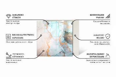 Hatszögletű kandalló üveg alátét Szín Világosbarna
