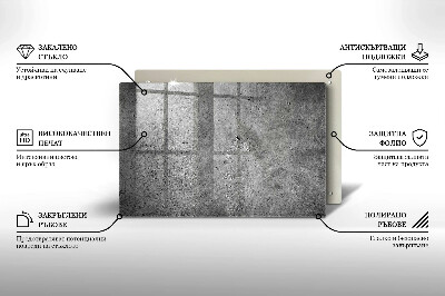 Üveg alátét gyertyákhoz dekoratív Beton kő textúra