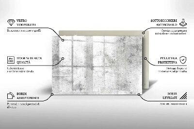 Üveg alátét gyertyákhoz dekoratív Beton textúra