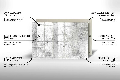 Üveg alátét gyertyákhoz dekoratív Beton textúra