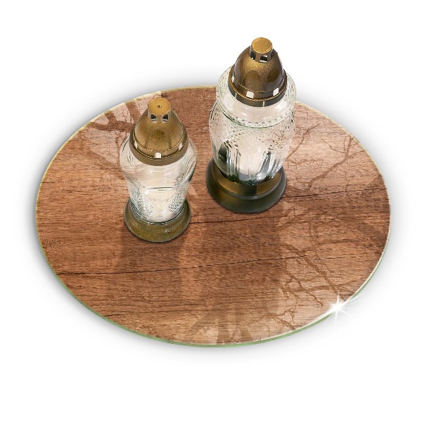 Síri gyertya alátét Fa textúra