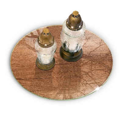 Síri gyertya alátét Fa textúra