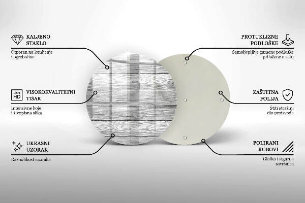 Üveg alátét gyertyákhoz Régi fa táblák
