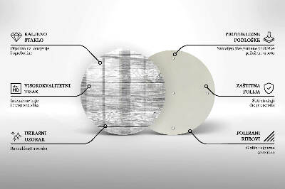 Üveg alátét gyertyákhoz Régi fa táblák