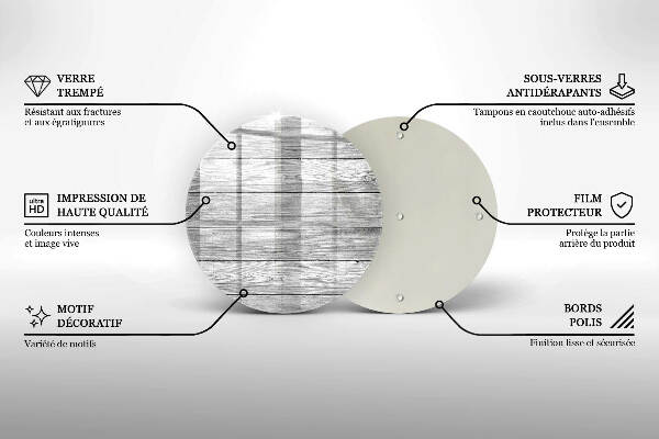 Üveg alátét gyertyákhoz Régi fa táblák