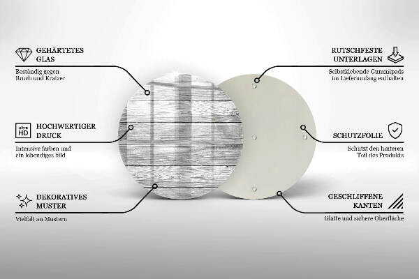 Üveg alátét gyertyákhoz Régi fa táblák