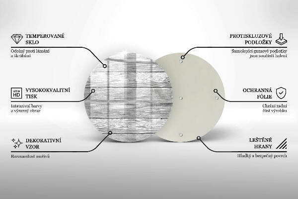 Üveg alátét gyertyákhoz Régi fa táblák