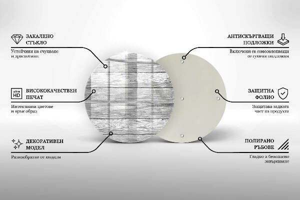 Üveg alátét gyertyákhoz Régi fa táblák