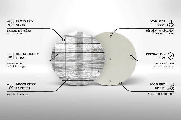Üveg alátét gyertyákhoz Régi fa táblák