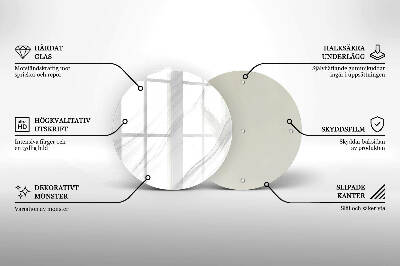 Üveg alátét gyertyákhoz Finom márvány