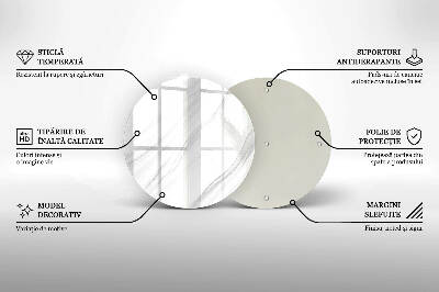 Üveg alátét gyertyákhoz Finom márvány