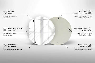 Üveg alátét gyertyákhoz Finom márvány