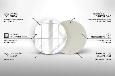 Üveg alátét gyertyákhoz Finom márvány