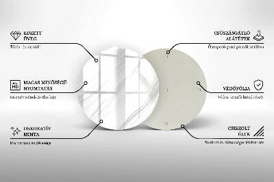 Üveg alátét gyertyákhoz Finom márvány