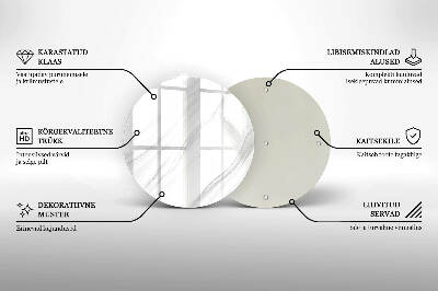 Üveg alátét gyertyákhoz Finom márvány