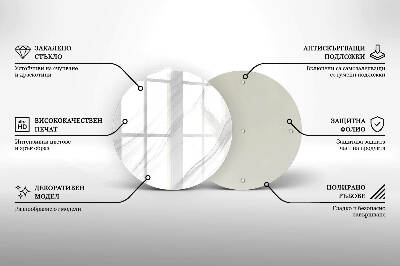 Üveg alátét gyertyákhoz Finom márvány