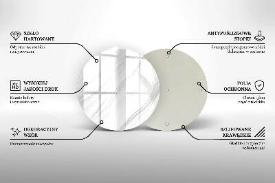 Üveg alátét gyertyákhoz Finom márvány