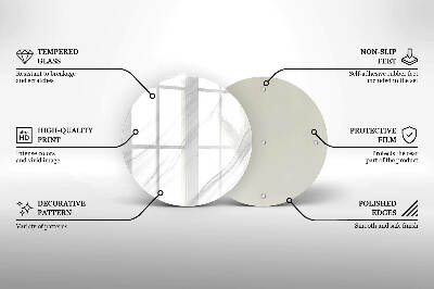 Üveg alátét gyertyákhoz Finom márvány