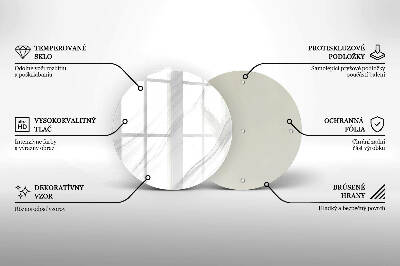 Üveg alátét gyertyákhoz Finom márvány