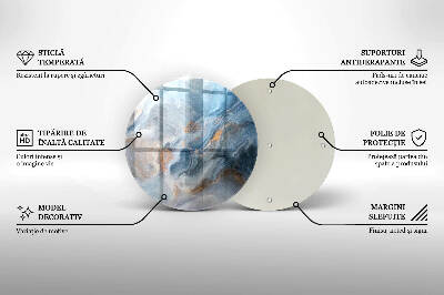 Síri gyertya alátét Márvány textúra