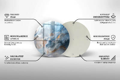 Síri gyertya alátét Márvány textúra