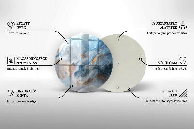 Síri gyertya alátét Márvány textúra