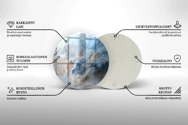 Síri gyertya alátét Márvány textúra