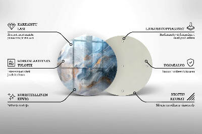 Síri gyertya alátét Márvány textúra