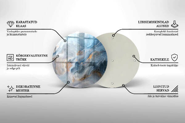 Síri gyertya alátét Márvány textúra