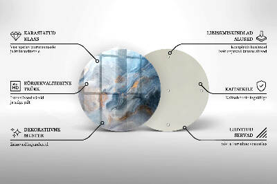Síri gyertya alátét Márvány textúra
