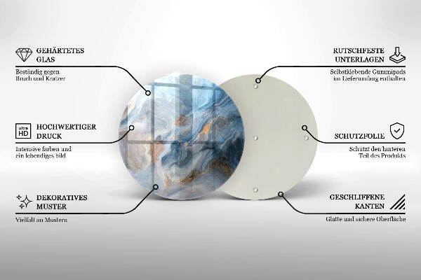 Síri gyertya alátét Márvány textúra