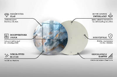 Síri gyertya alátét Márvány textúra