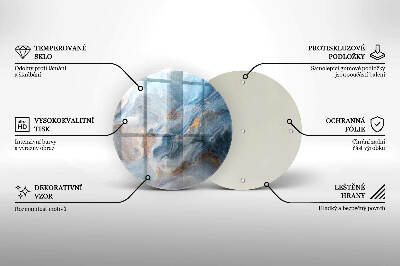 Síri gyertya alátét Márvány textúra
